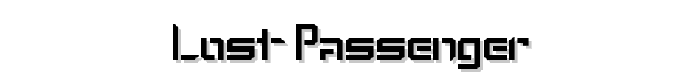 Lost Passenger font